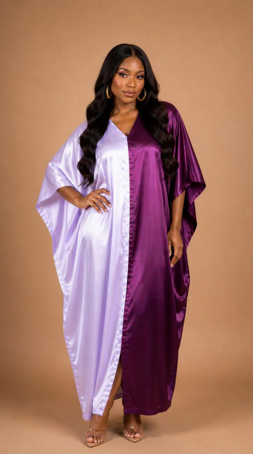 Shanti Half & Half Kaftan – Mikado Elegance