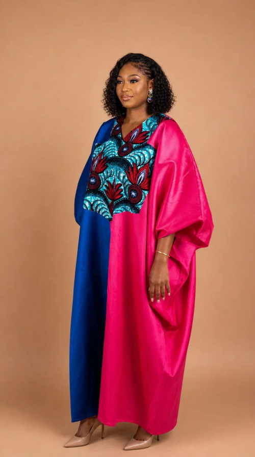 Shanti Half & Half Kaftan – Mikado Elegance