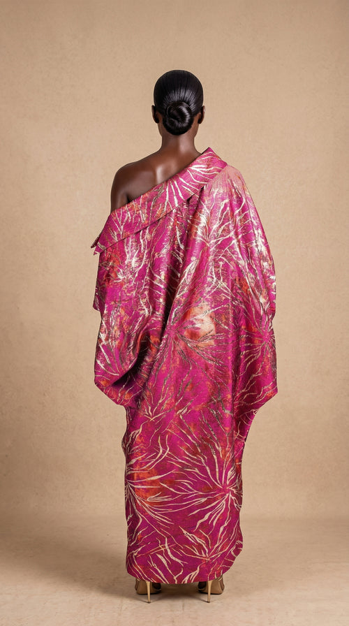 Kaatali Off-Shoulder Dress – Luxury Brocade
