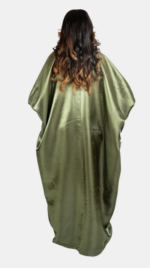 Saha V-Neck Buttoned Dress - Liquid Mikado