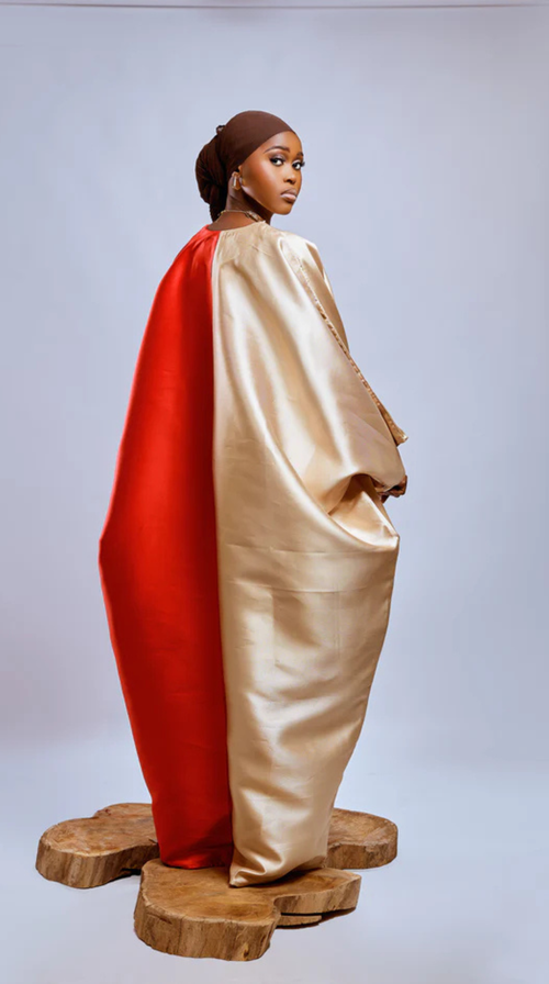 Shanti Half & Half Kaftan – Mikado Elegance