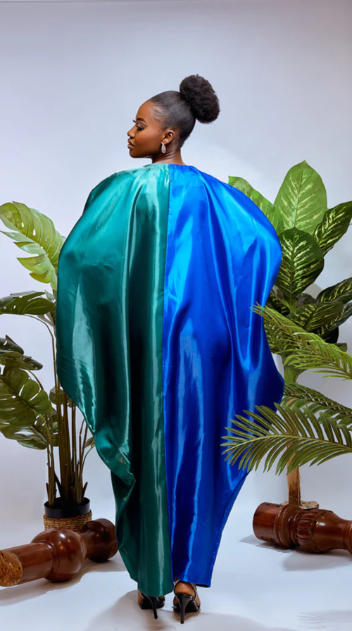 Shanti Half & Half Kaftan – Mikado Elegance