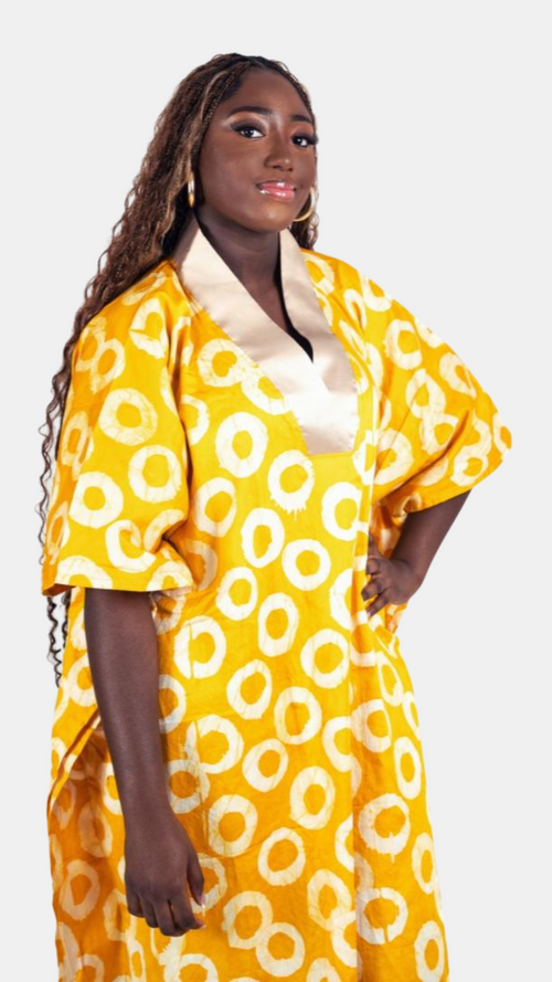 Anzani Fringe Dress - Custom Batik & Luxe Fringing