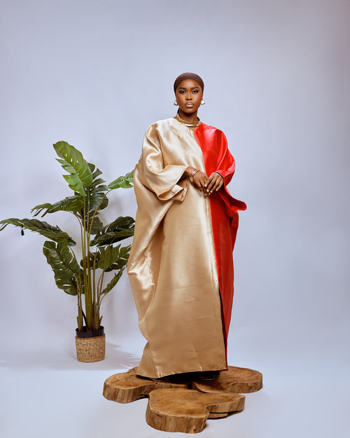 Shanti Half & Half Kaftan – Mikado Elegance