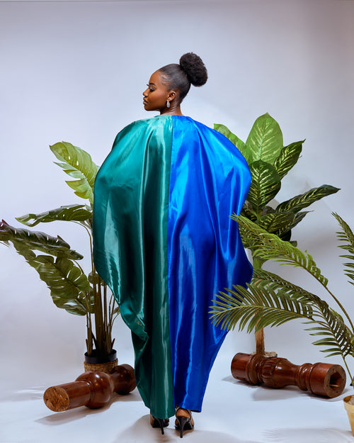 Shanti Half & Half Kaftan – Mikado Elegance