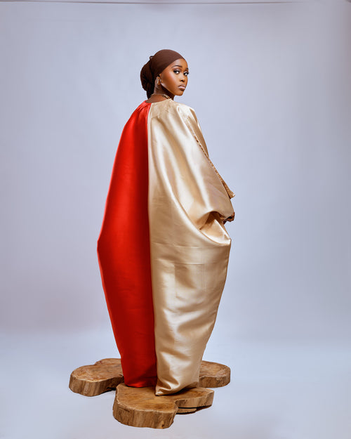 Shanti Half & Half Kaftan – Mikado Elegance