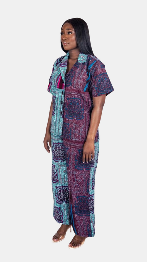 Nalani Trouser Set – Two-Tone Ankara