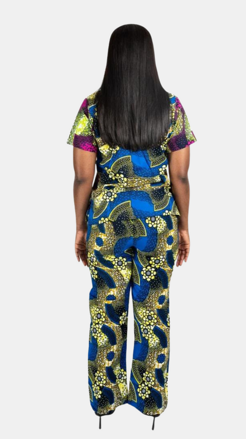 Nalani Trouser Set – Two-Tone Ankara
