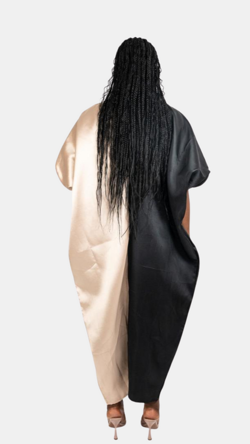 Shanti Half & Half Kaftan – Mikado Elegance