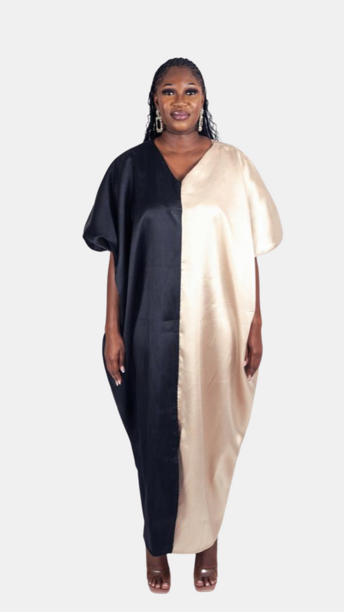 Shanti Half & Half Kaftan – Mikado Elegance